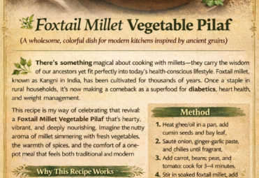 Foxtail Millet Vegetable Pilaf (Healthy One-Pot Millet Recipe)