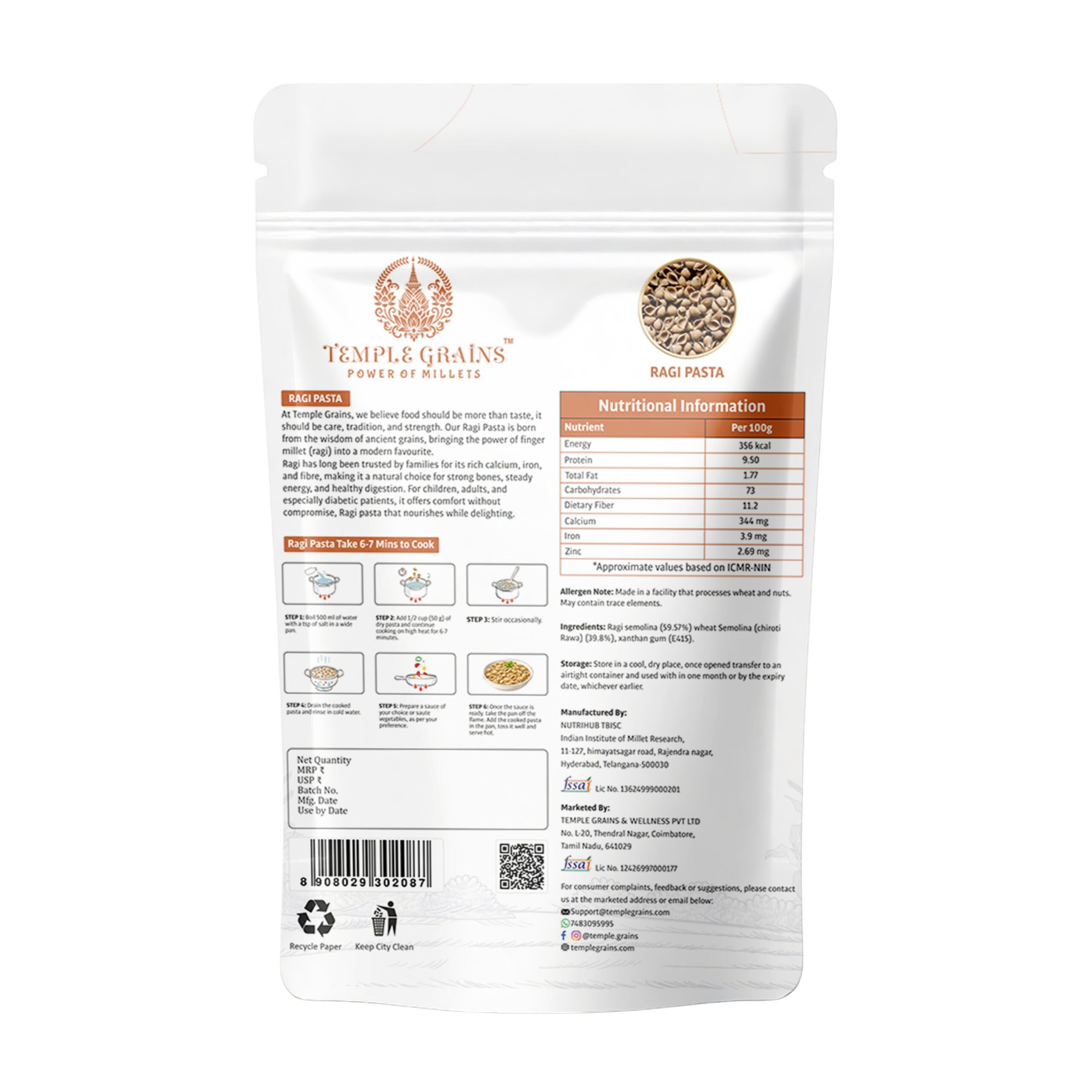 Ragi Pasta