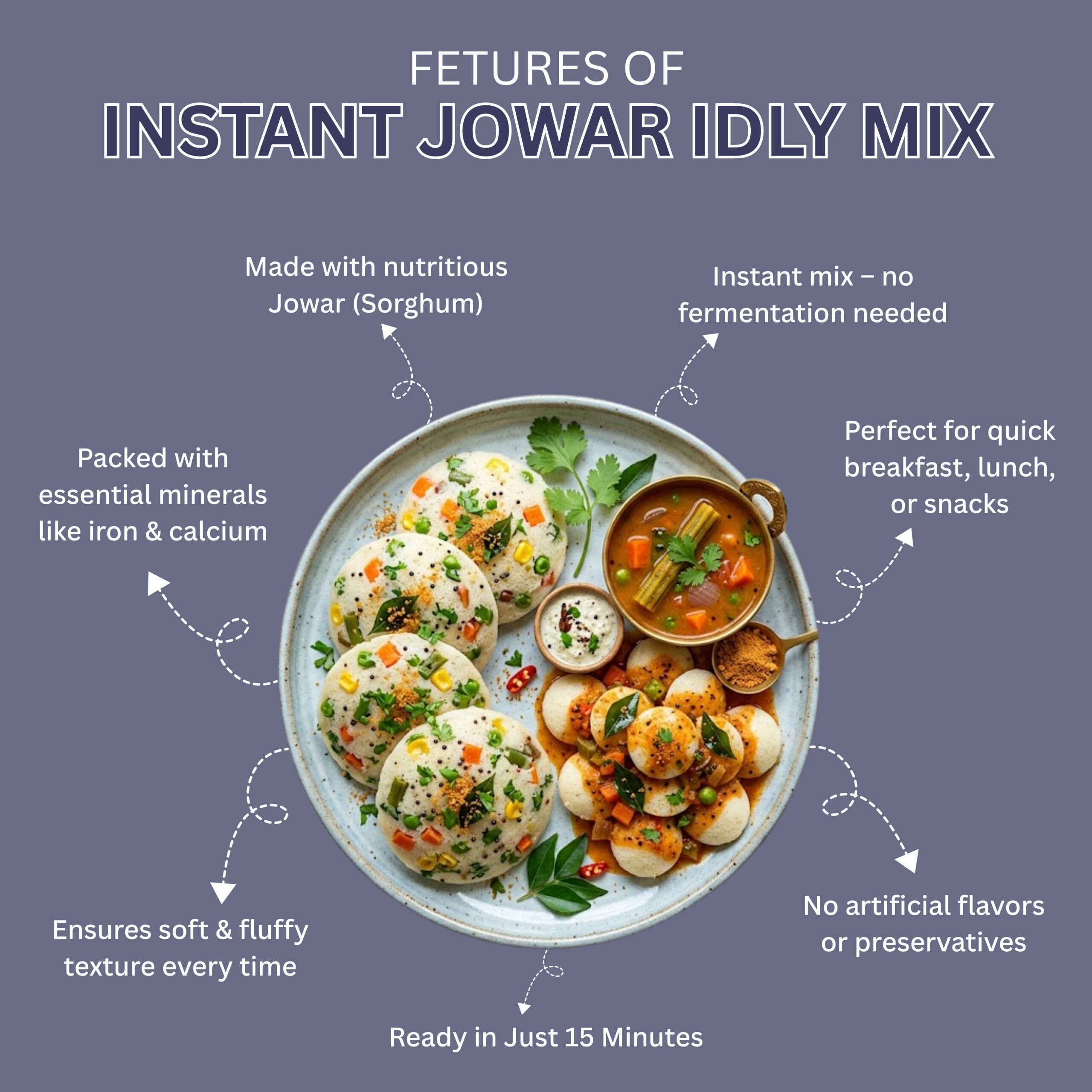 Instant Jowar Idly Mix