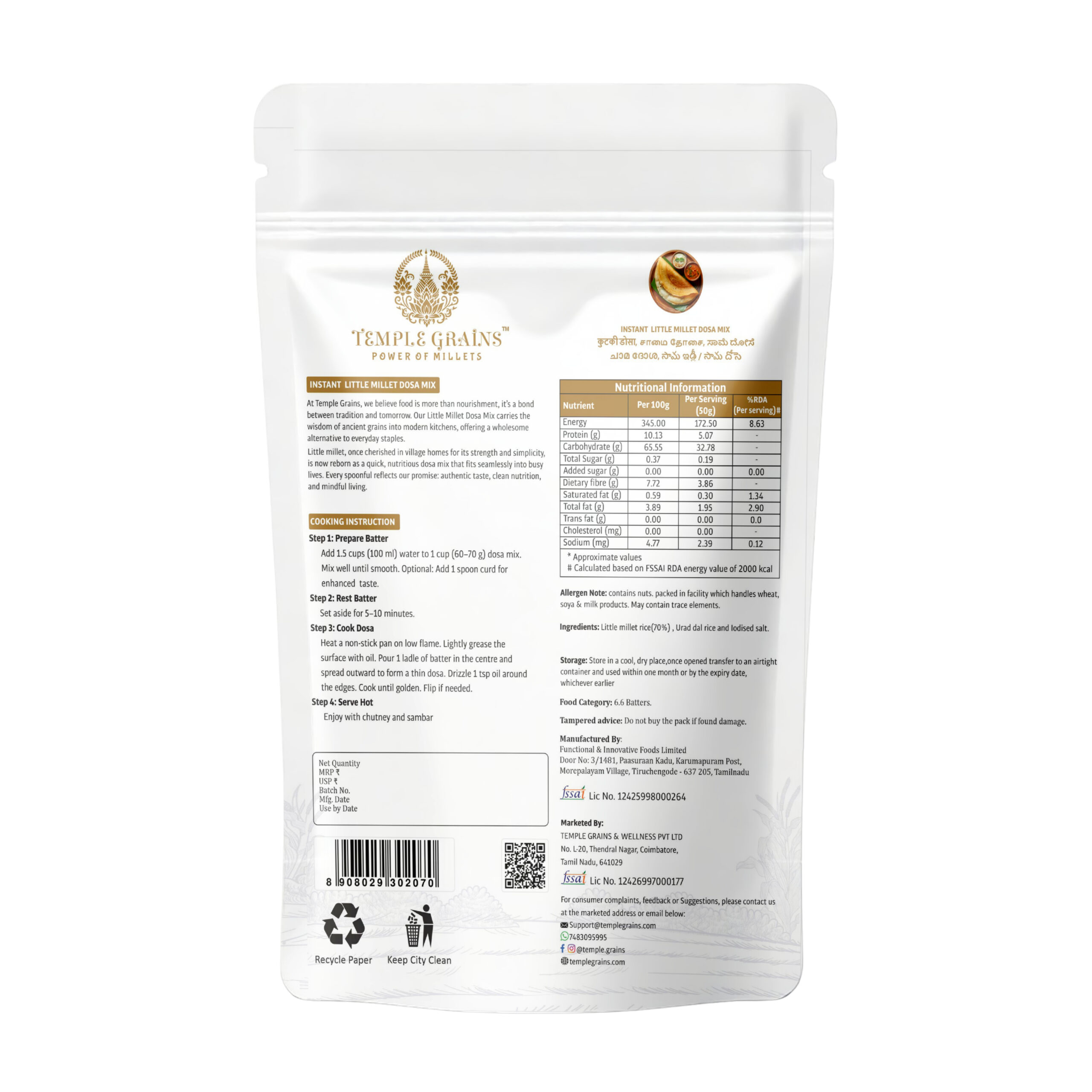 Little Millet Dosa Mix