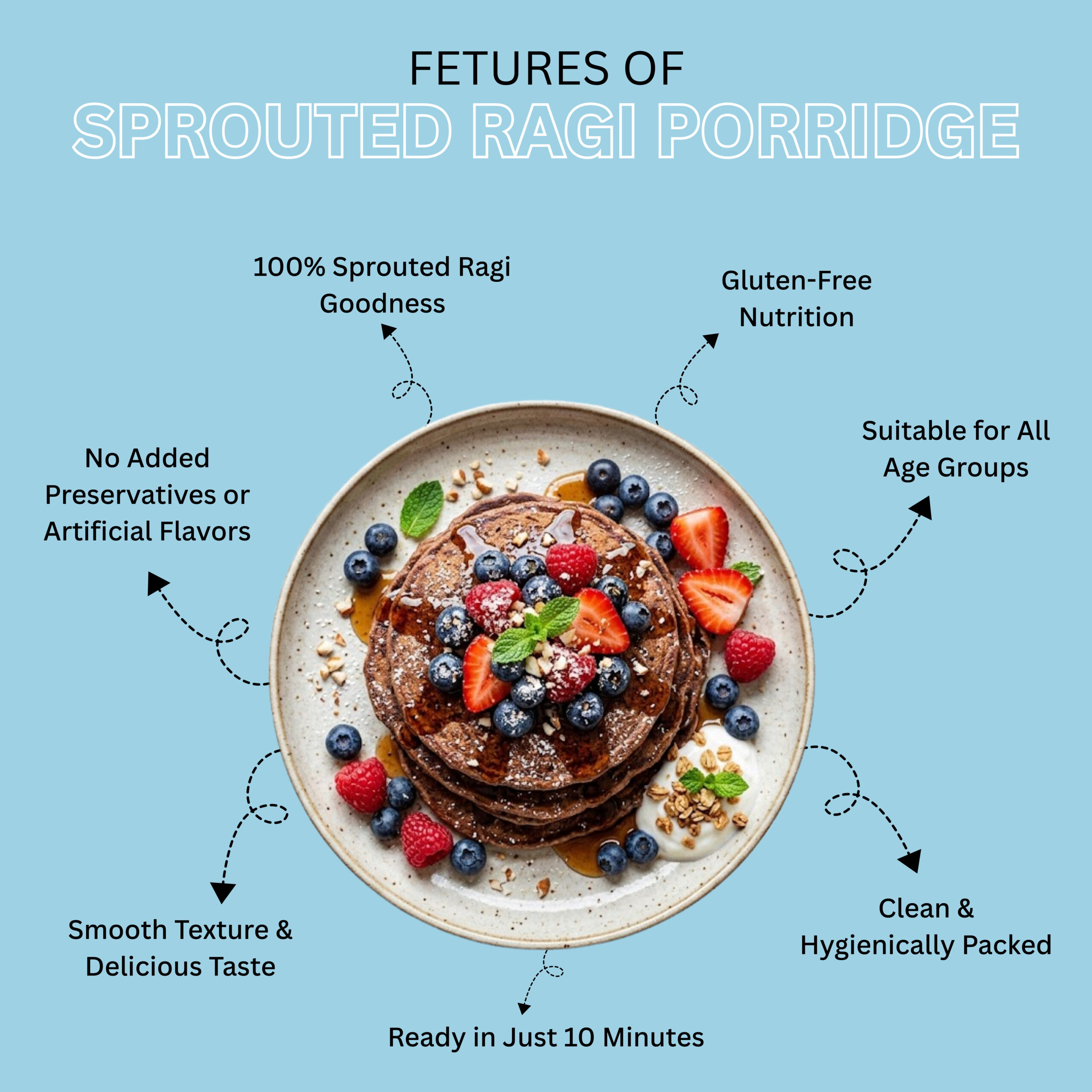 Sprouted Ragi Porridge